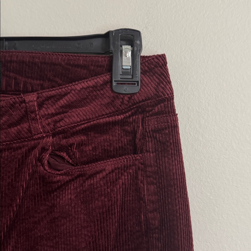 PAIGE Hoxton Ankle Burgundy Red Corduroy Pants size 29 - Picture 8 of 12